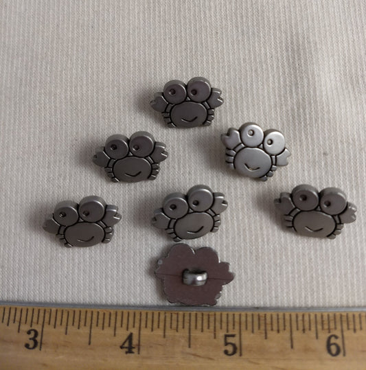 Button #Y5813 #Shank #Silver #Frog #Abs #54pc