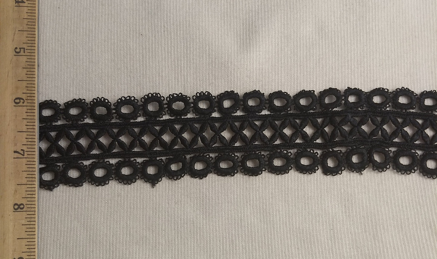 Lace #111725 #Black #Xoxo #Nylon #5yd