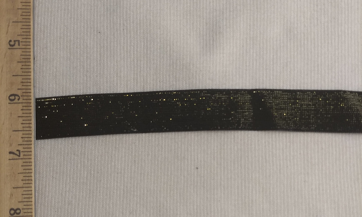 Ribbon #111625 #Gold #Elastic #Velvet #3.5yd