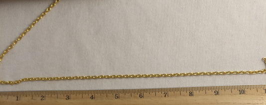 Chain 1211 #Gold #Plated #Links #Aluminum #1yd