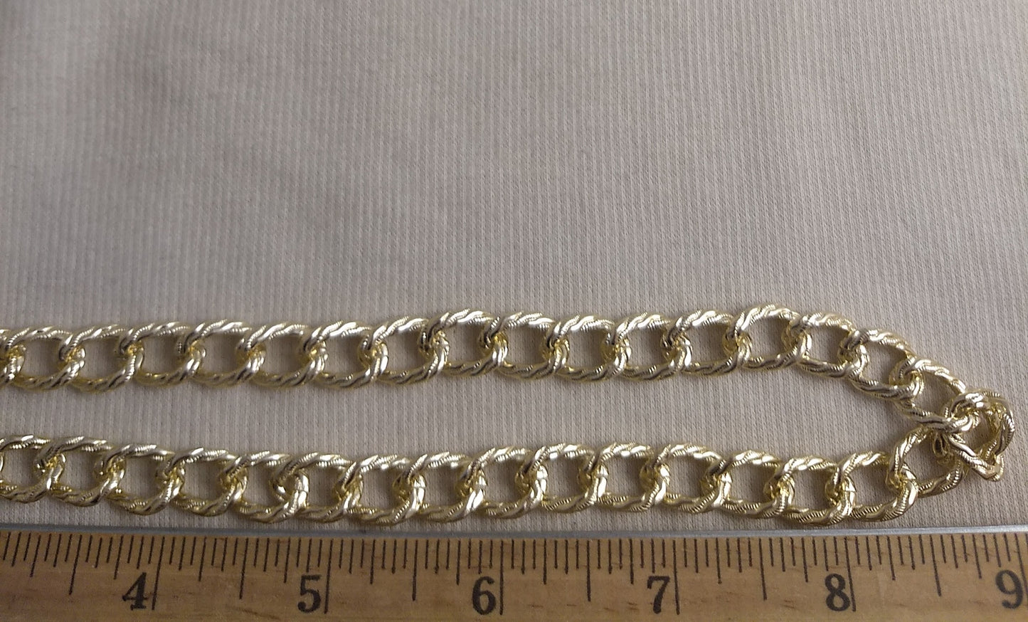 Chain #Honde141027-4  #Gold #Links #Aluminum #1yd