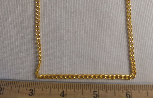 Chain #1010C #Gold #Plated #Links #Aluminum #1yd