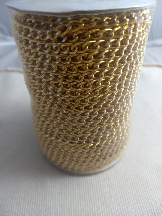 Chain #614C #Gold #Cut #Links #Aluminum 1yd