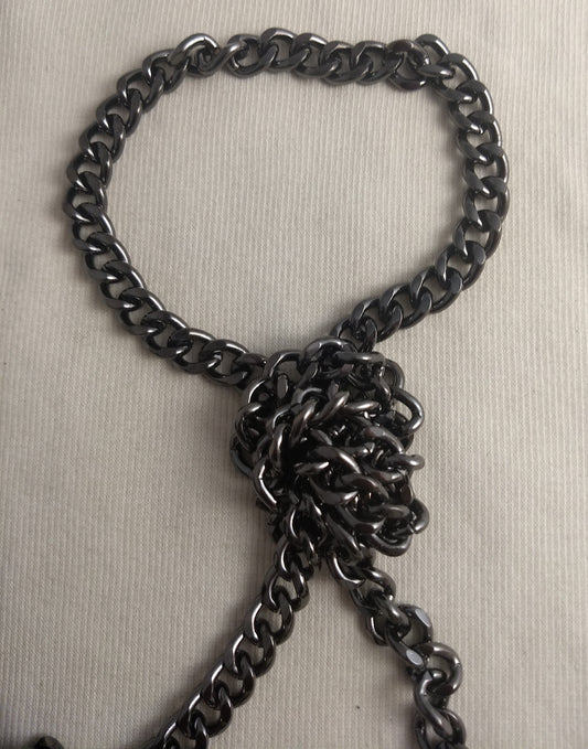 Chain #Y1110 #Grey #Gunmetal #Oval #Solid #Links #Alloy 1yd