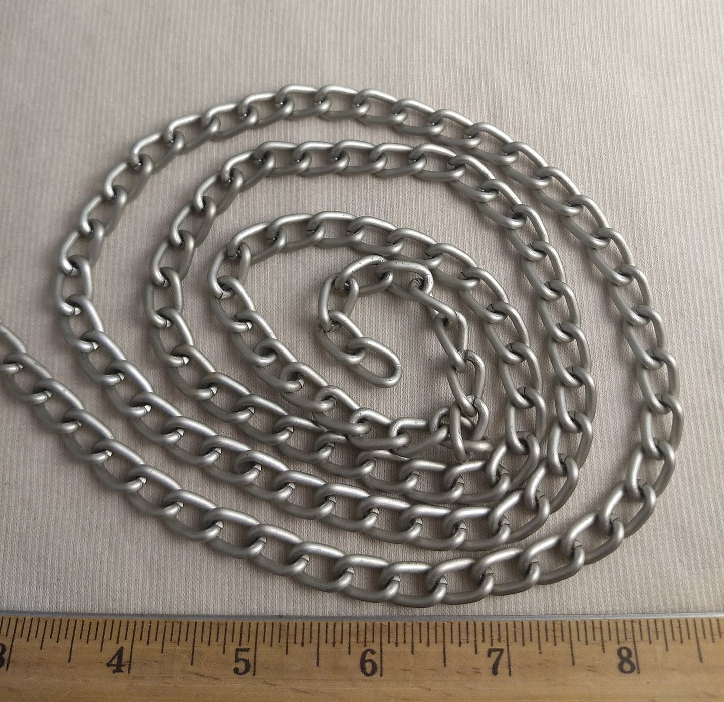 Chain #9085 #Silver #Oval  #Links #Aluminum #1yd