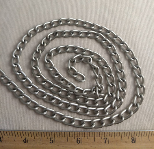 Chain #9085 #Silver #Oval  #Links #Aluminum #1yd