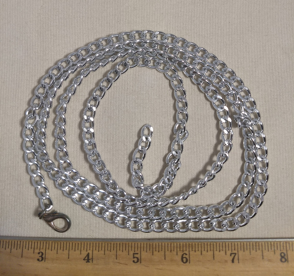 Silver Lobster Claw Chain #9212, 1 pc