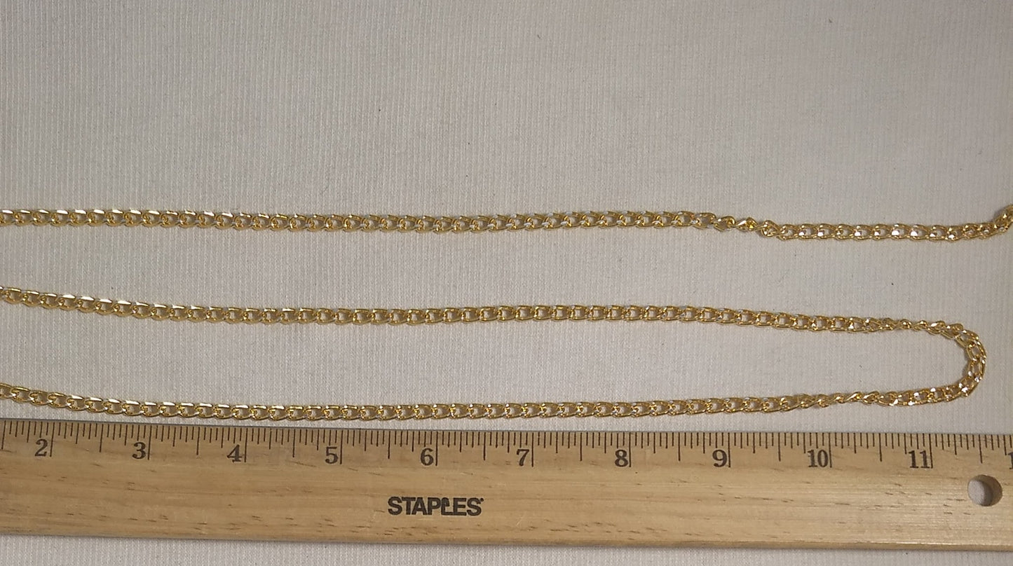 Chain #612 #Gold #Cut Aluminum #1yd