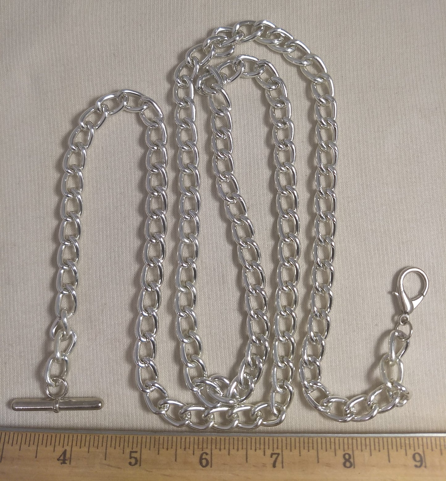 Chain #581 #Silver #Oval #Aluminum #lobster-Claw #Aluminum #1yd