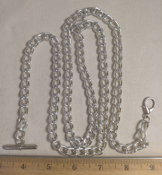 Chain #581 #Silver #Oval #Aluminum #lobster-Claw #Aluminum #1yd