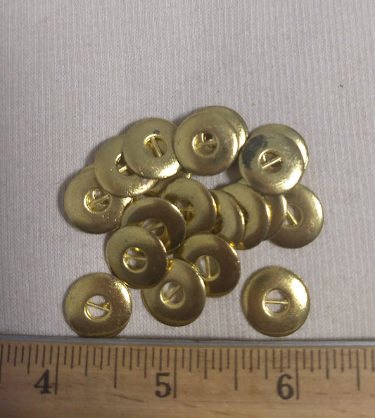 Button #AB210 #Gold #2Hole #Metal #10pcs