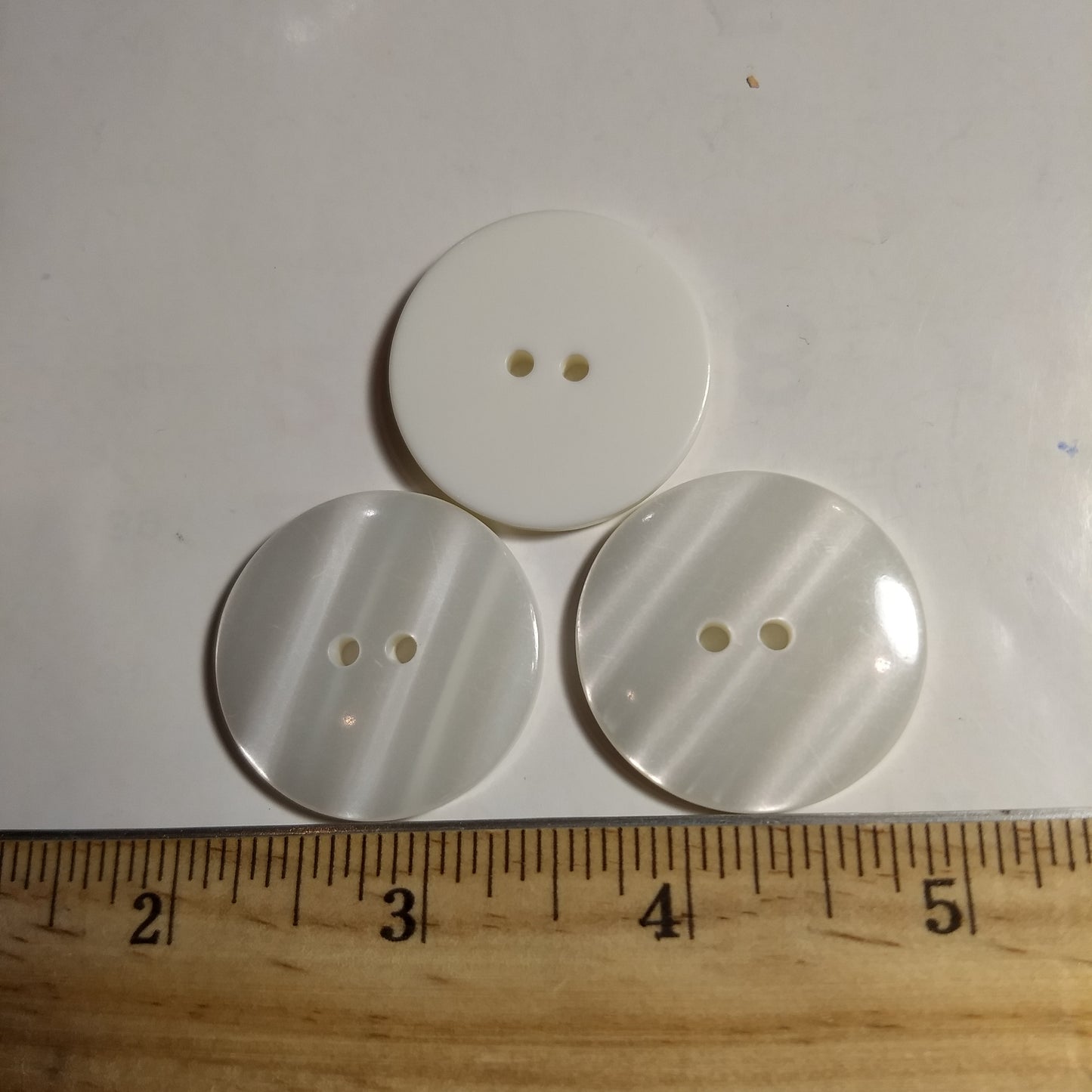 Button #20092 #2 Hole #Pearl #Basic #Polyester #10pc