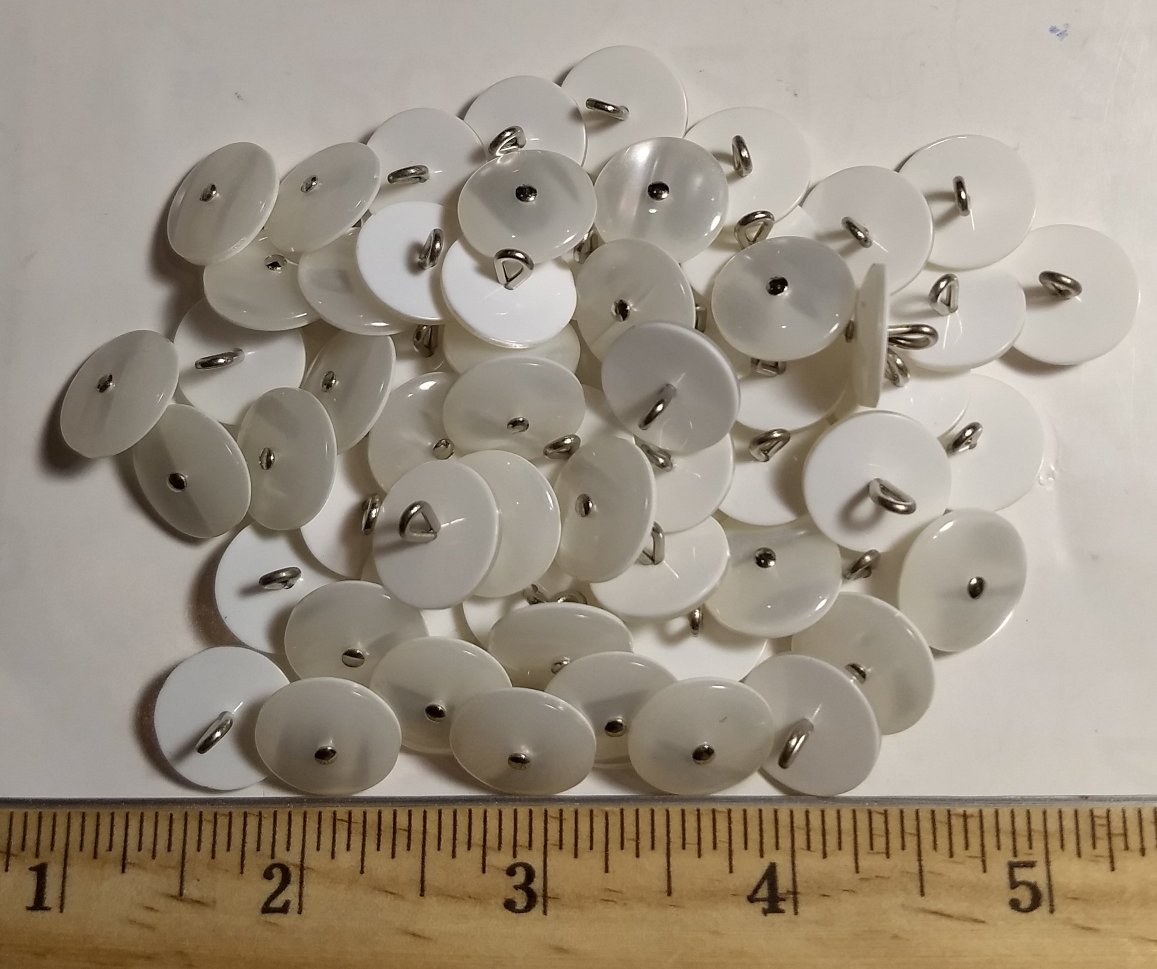 Button #PB1098  #Shank #Pearl #Polyester #10pc