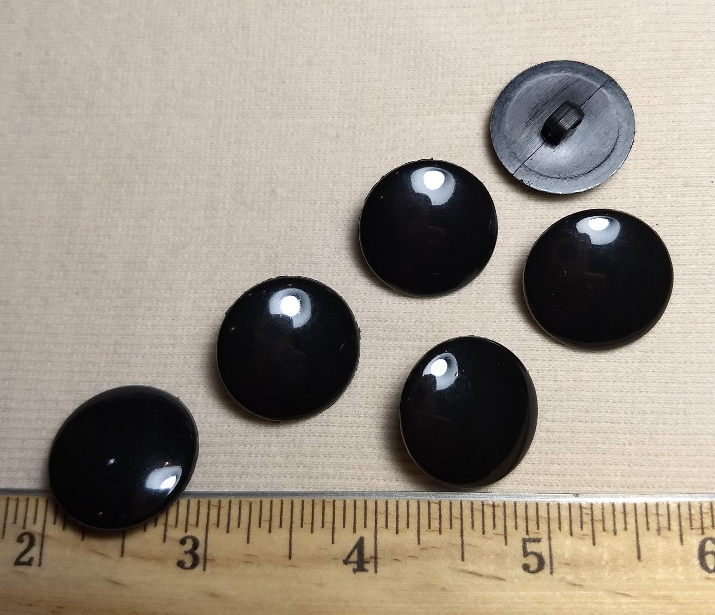 Button #Dome #Shank #Black #Basic #Polyester #10pc