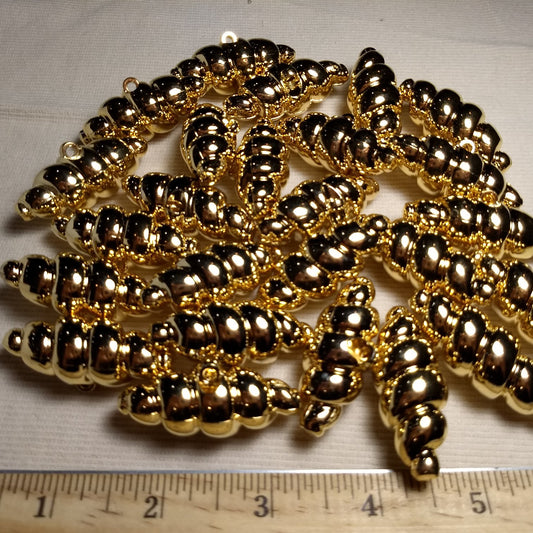 Button #82503 #Shank #Gold #Toggle #Abs #10pc