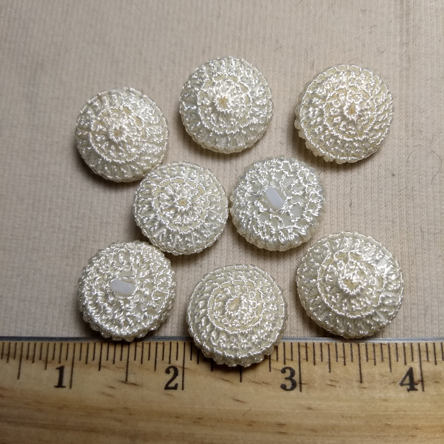 Button #B001 #Shank #White #Handmade #Nylon #10pc