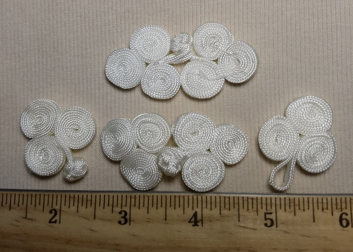 Button #002 #White #Frog #Fastener #Fabric #Nylon #10pc