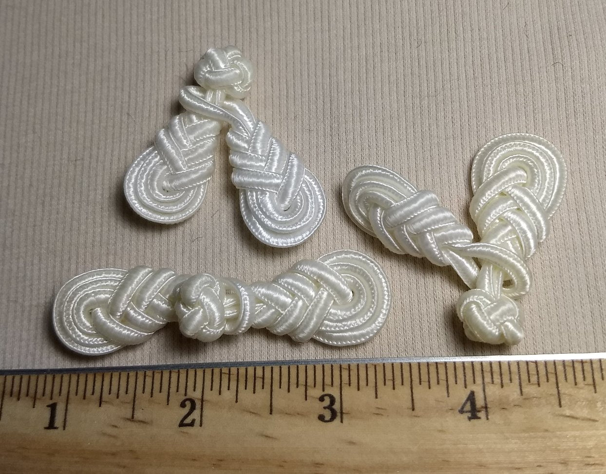 Button #Y5873 #White #Knot #Fabric #Fastener #10pc