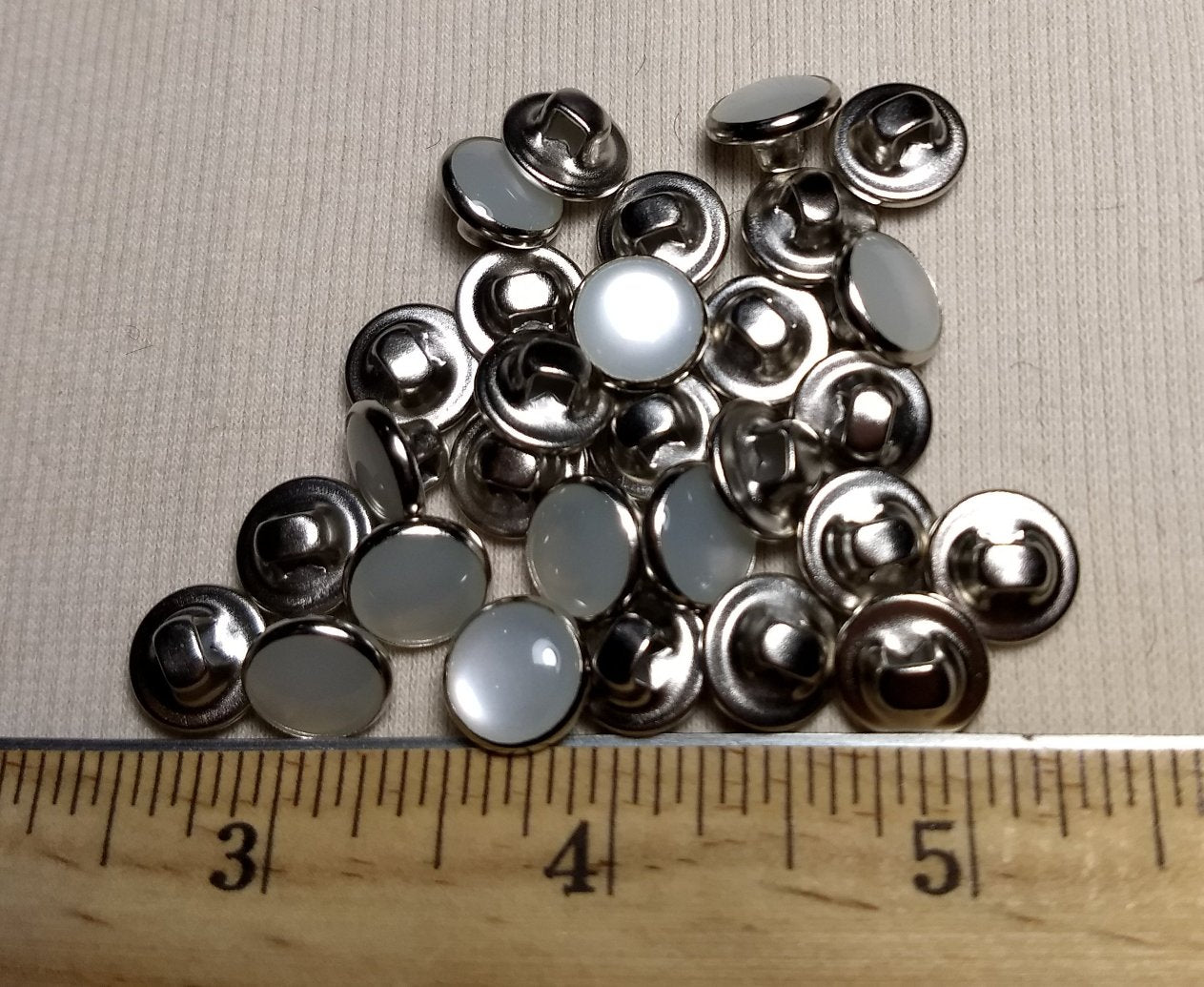 Button #1407 #Shank #Pearl #Polyester #10pc