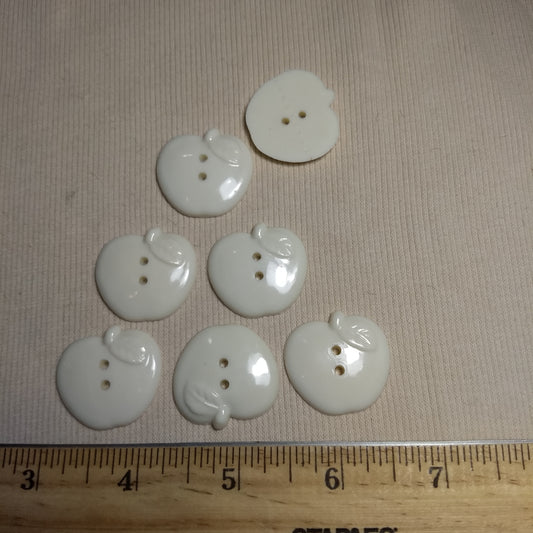 Button #ADL53 #2 Hole #White #Nylon #10pc