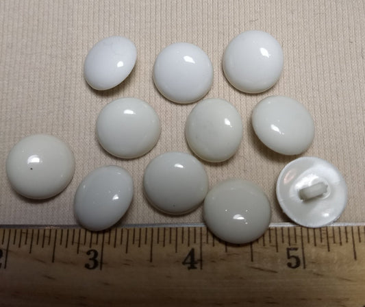 Button #MK7590 #Shank #White #Halfball #Nylon #10pc