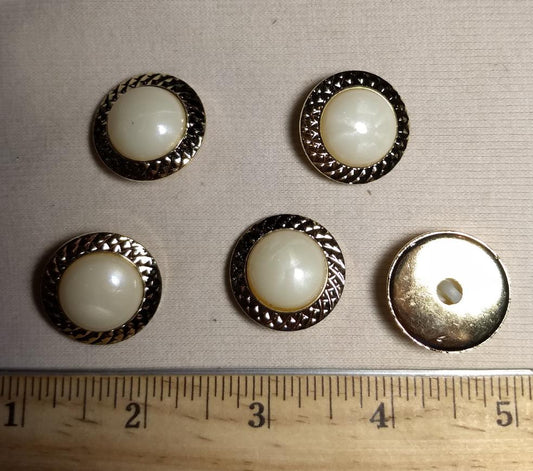 Button #80497 #Shank #Pearl #Rim #Nylon #Abs #10pc