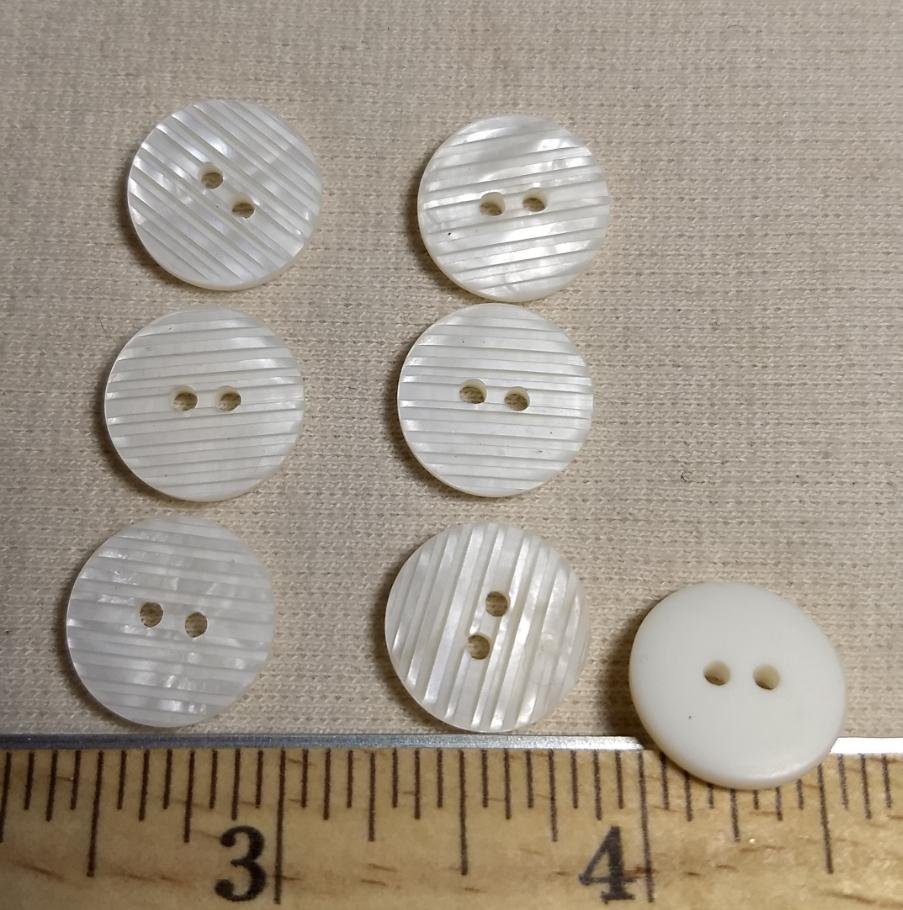 Button #2828 #2 Hole #White #Nylon #10pc