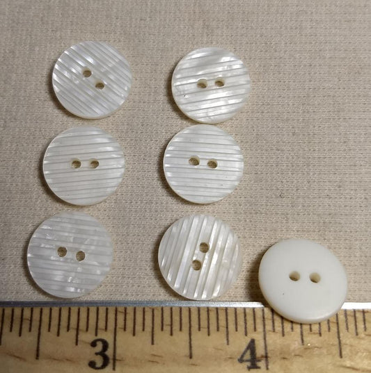 Button #2828 #2 Hole #White #Nylon #10pc