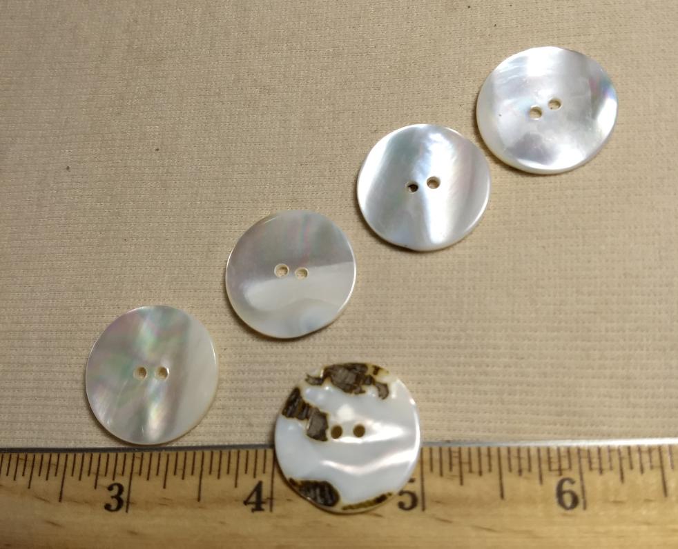 Button #Washbodo #2-Hole #Pearl #Shell #10pc