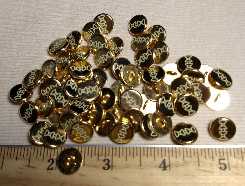 Button #223 #Shank #Gold  #Metal #10pc