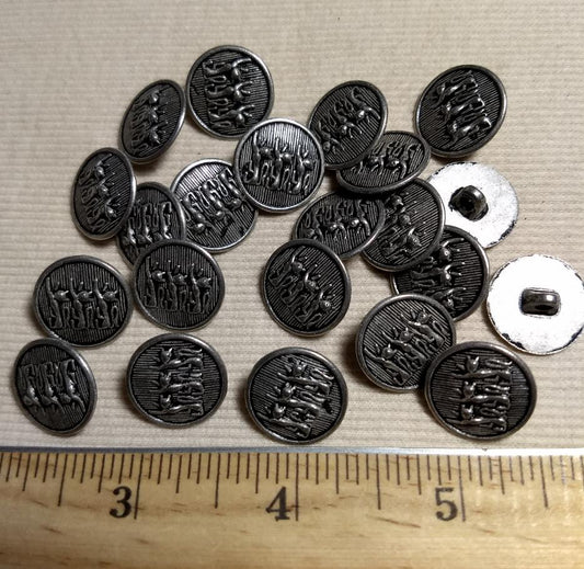 Button #6163 #Shank #Rim #Metal #10pc