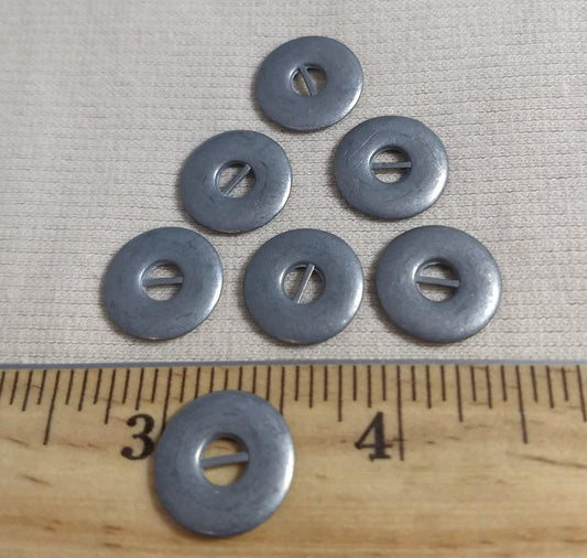 Button #AB210 #2-Hole #Pewter #Metal #10pc