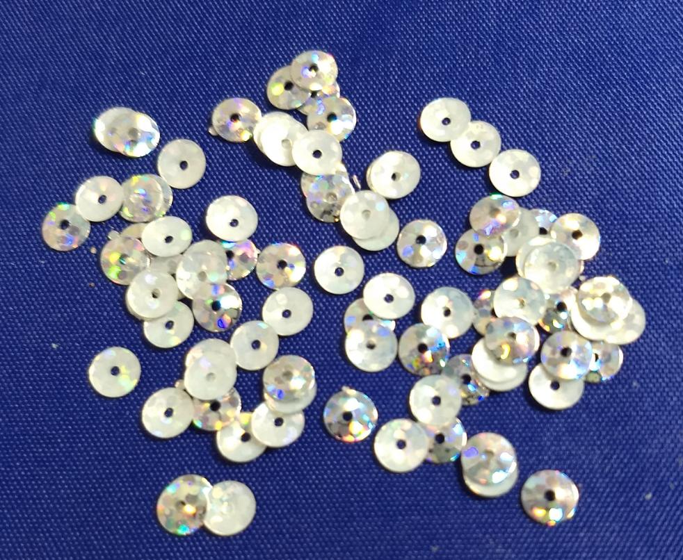 Sequin #Silver #Round #Glitter #Polyester #288pcs