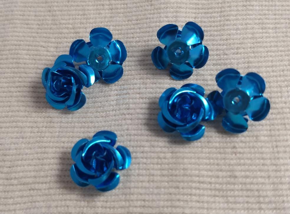 Trimming #Accessory #Blue #Metallic #Rose #Flower #100pc