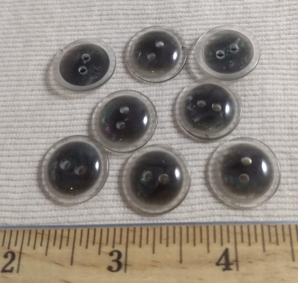 Button #4245 #2 Hole #Brown #Polyester #10pc