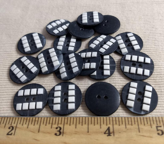 Button #P9002 #2 Hole #White #Polyester #10pc