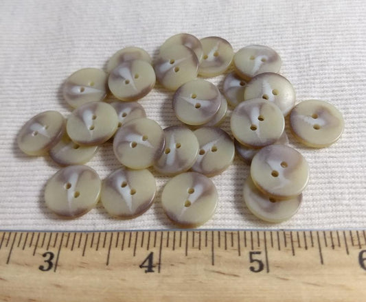 Button #4650 #2 Hole #Cream #Imitation #Horn #10pc