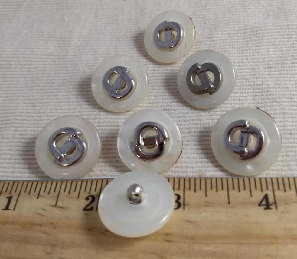 Button #MKP08 #Shank #Pearl #Rim #Abs #10pc