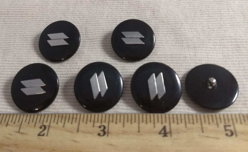 Button #30195 #Shank #Black #Polyester #10pc