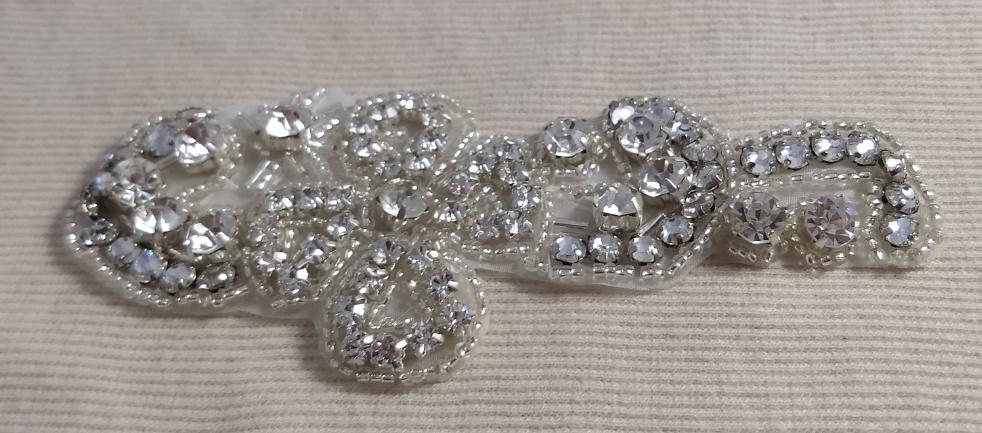 Applique #YSH20130822-1 #Clear #Sequin #Rhinestone #1pc