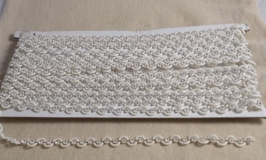 Trimming #C303 #White #Rhinestone #1yd