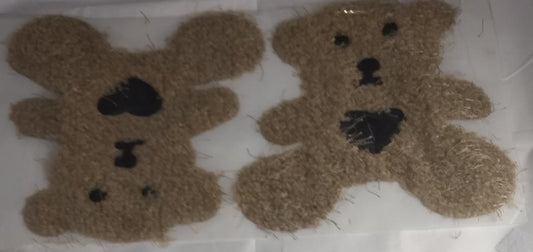 #Applique #Heat-Transfer #Brown #Teddy-Bear #Patch #1pc