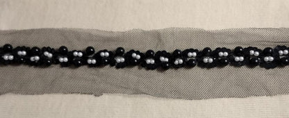 Trimming #Beads #Black #White #1yd