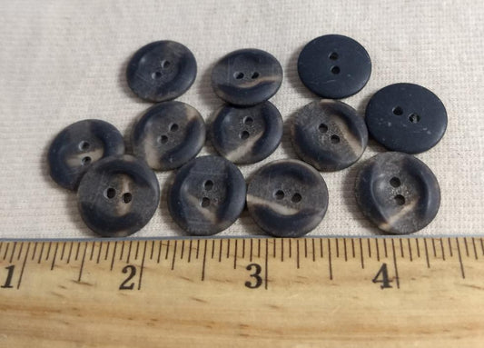 Button #P9023-4 #2 Hole #Brown #Imitation #Horn #Polyester #10pc