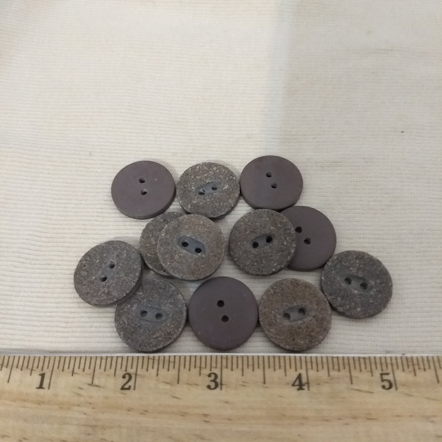 Button #PB1009  #2 Hole #Brown #Abs #10pc