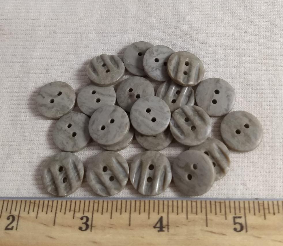 Button #542 #2 Hole #Brown #Abs #10pc