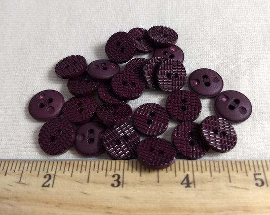 Button #1307 #2 Hole #Red #Nylon #10pc