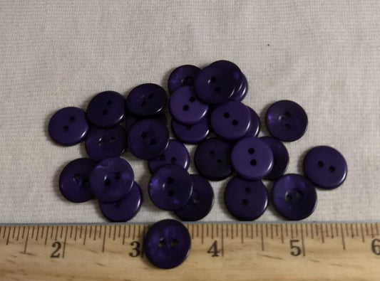 Button #25409 #2 Hole #Purple #Nylon #10pc