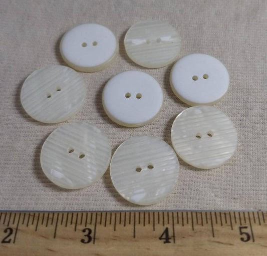 Button #29444 #2 Hole #White #Polyester #10pc