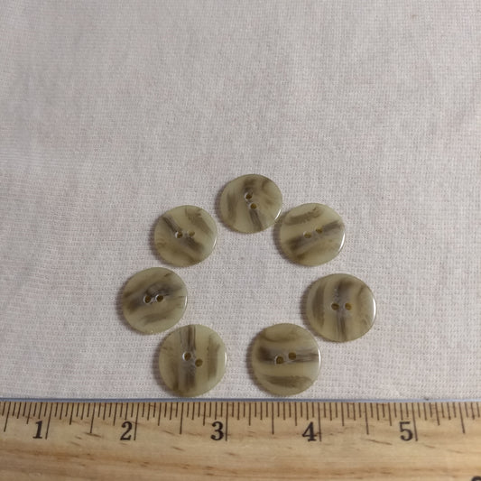 Button #98041-2  #2 Hole #Brown #Polyester #10pc